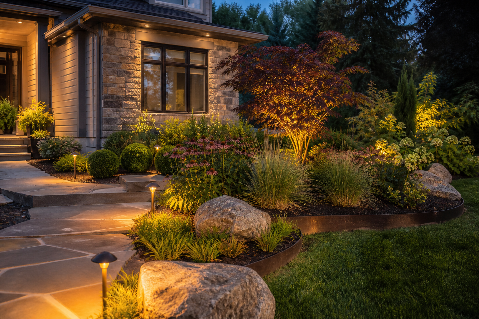 Landscape Design & Installation by LT Lawns & Landscaping in Overland Park, KS