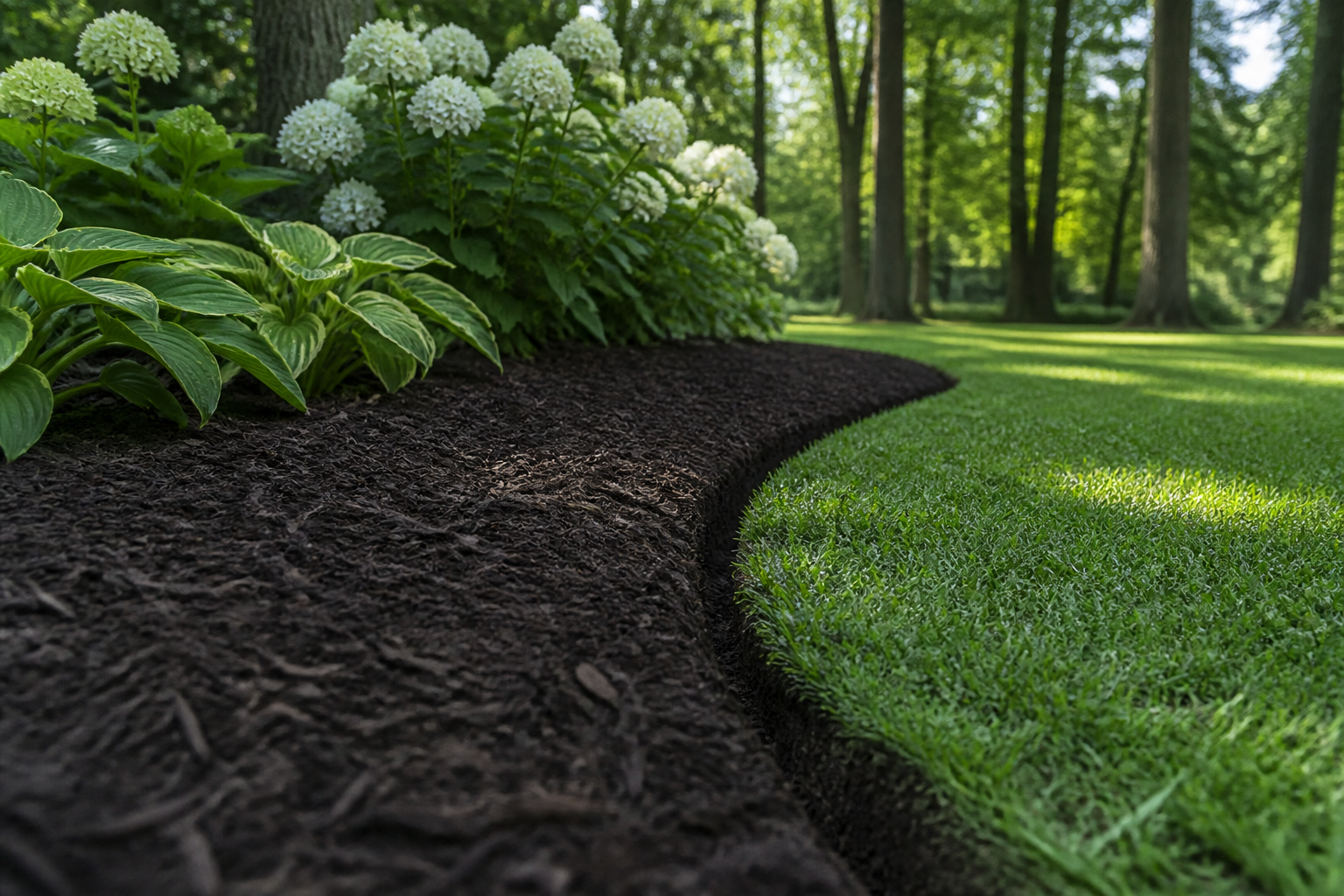 Mulching & Bed Maintenance by LT Lawns & Landscaping in Overland Park, KS